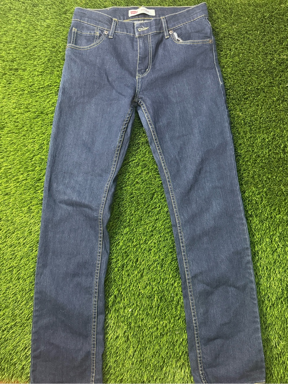 Levi’s 511 Slim Jeans Youth 16 Reg W28 L28 Dark Wash Blue Denim Stretch